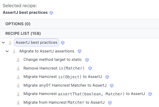 AssertJ best practices sub-recipes