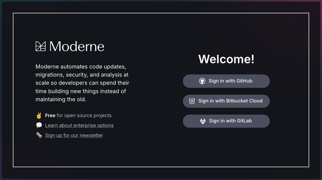 Moderne Login Button