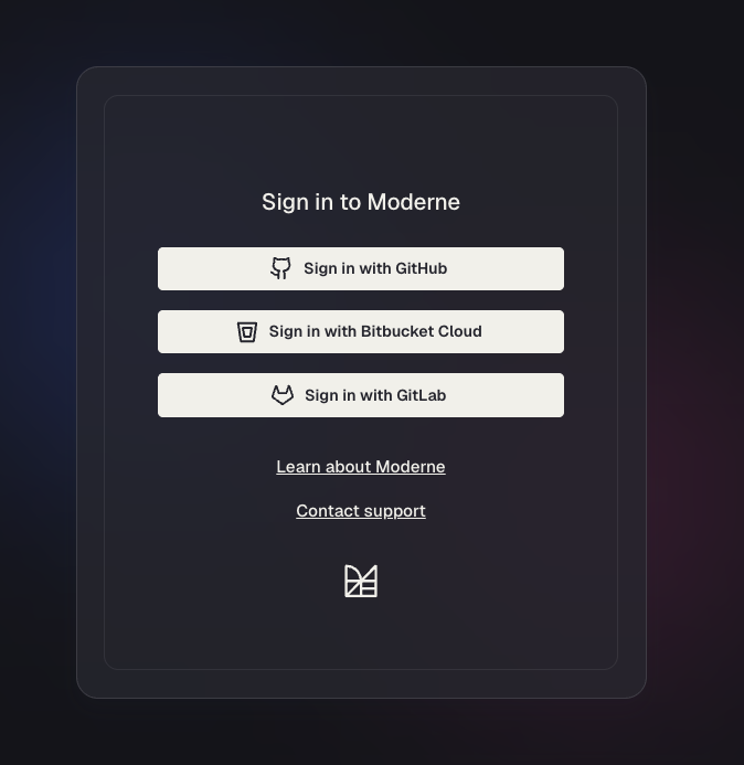 Moderne Login Button