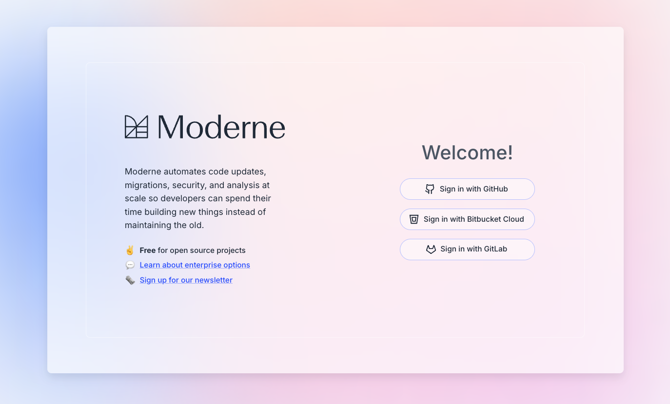 Moderne Login Button