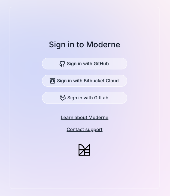 Moderne Login Button